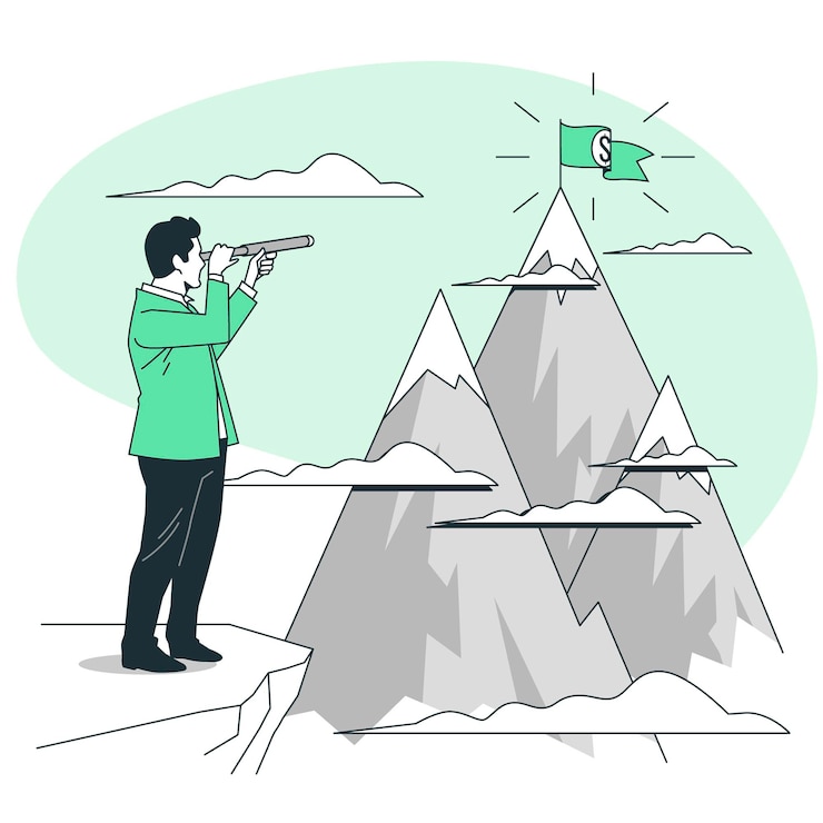 Vector Gratis business mission concept illustration