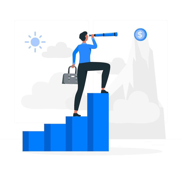 Vector Gratis business vision concept illustration