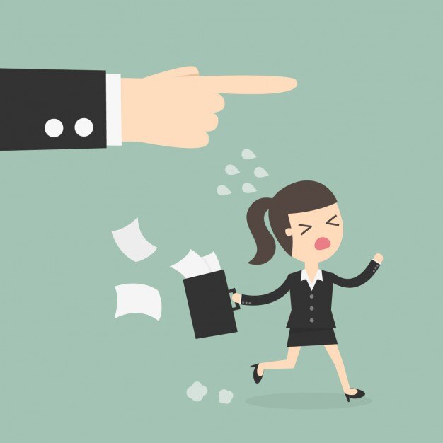 Vector Gratis business woman running to work