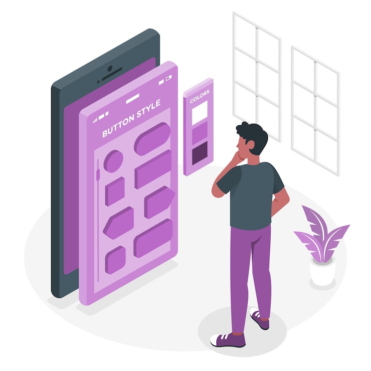 Vector Gratis button style concept illustration