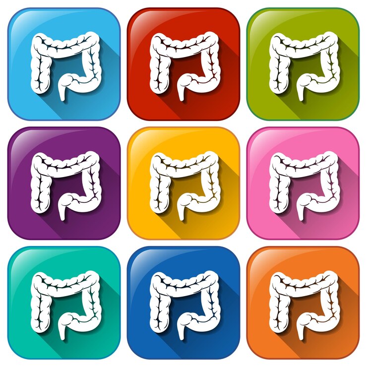 Vector Gratis buttons with intestines