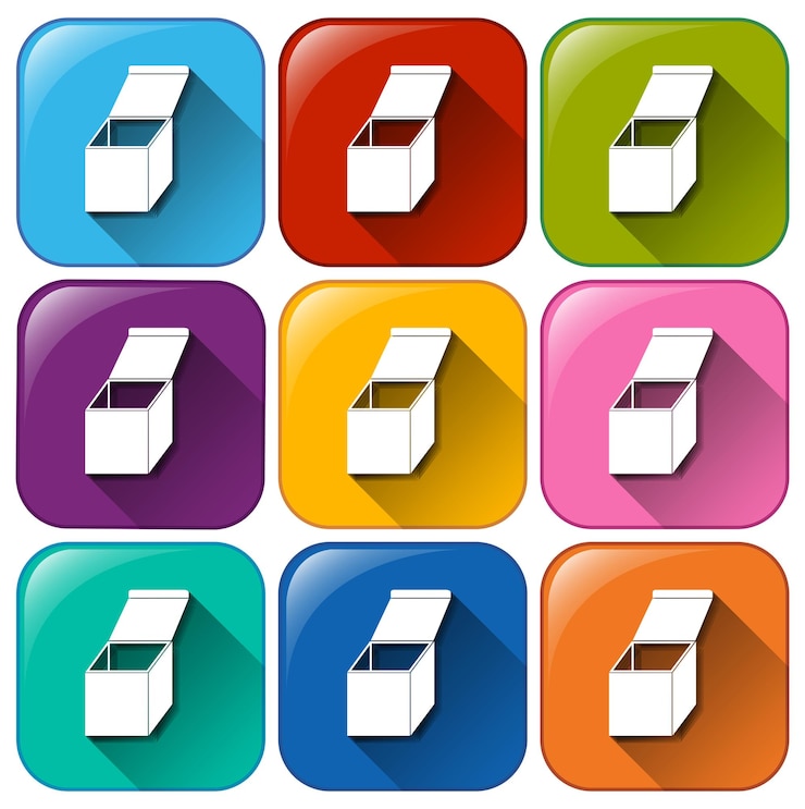 Vector Gratis buttons with lock boxes