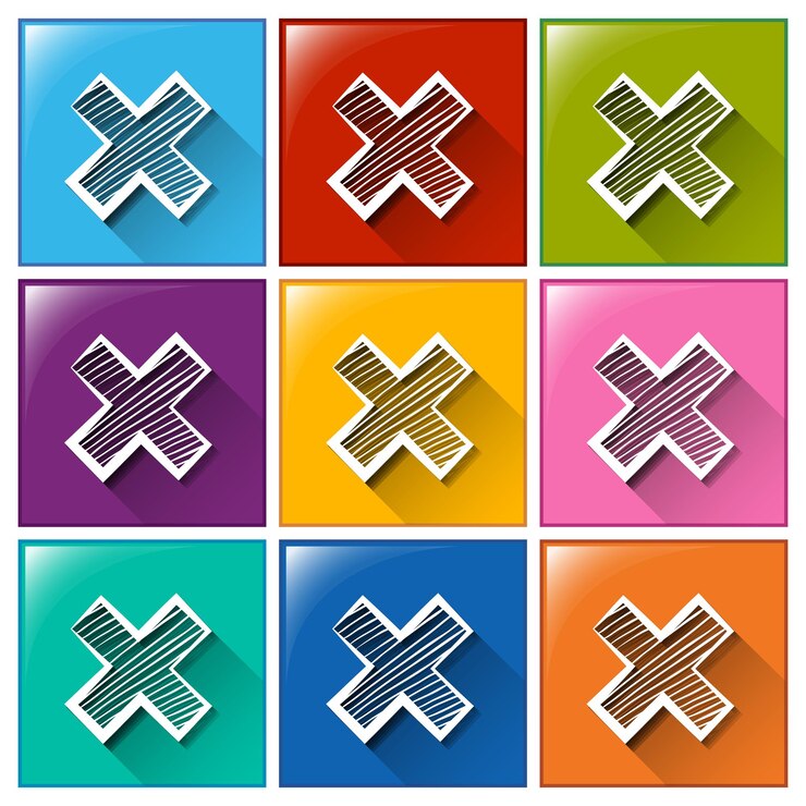 Vector Gratis buttons with multiplication operation