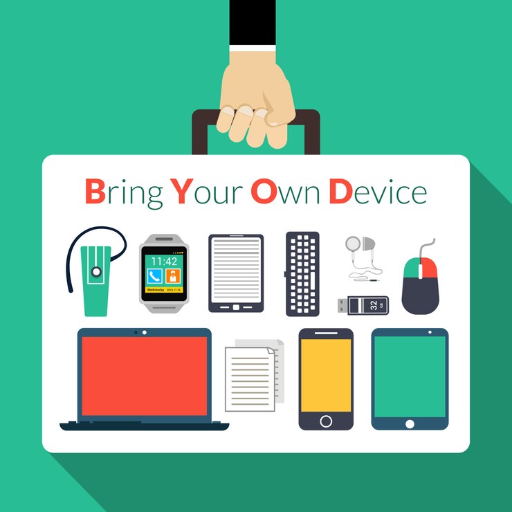 Vector Gratis byod concept illustration