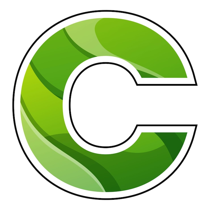 Vector Gratis c letter initial colorful gradient design
