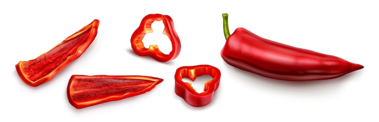 Vector Gratis cabai merah, paprika cayenne pedas