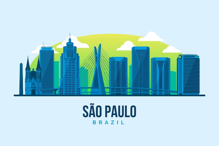 Vector Gratis cakrawala sao paulo