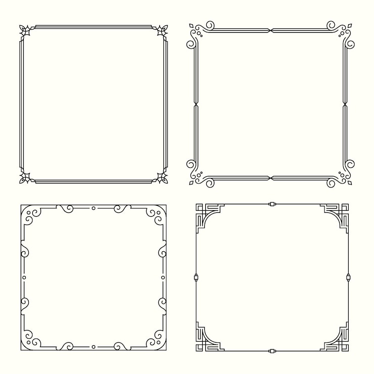 Vector Gratis calligraphic ornamental frame