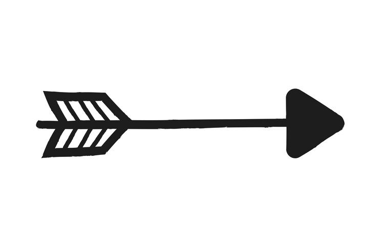 Vector Gratis calligraphy bow arrow