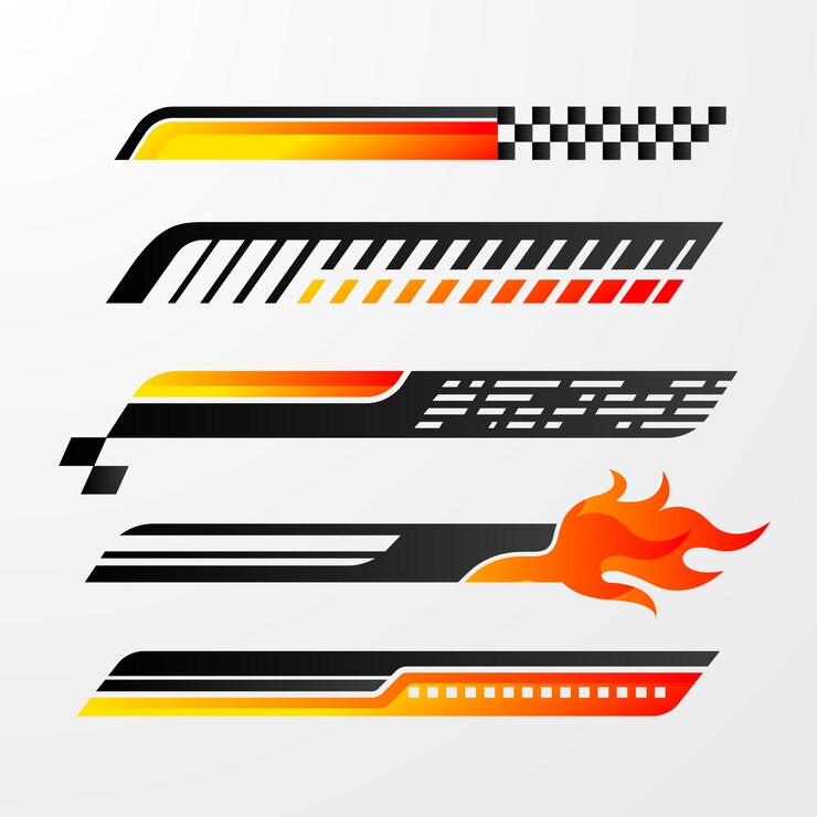 Vector Gratis car decal sticker collection