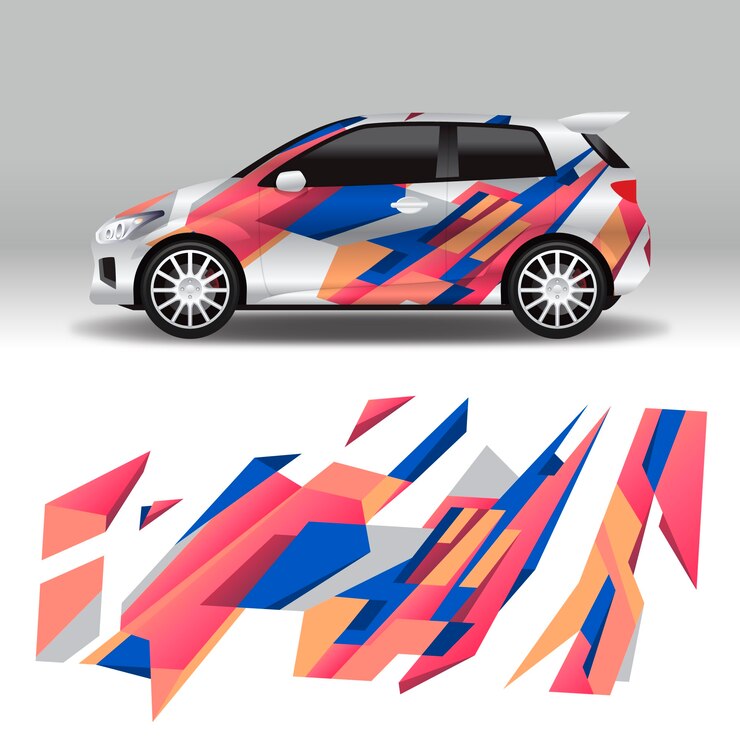 Vector Gratis car wrap design