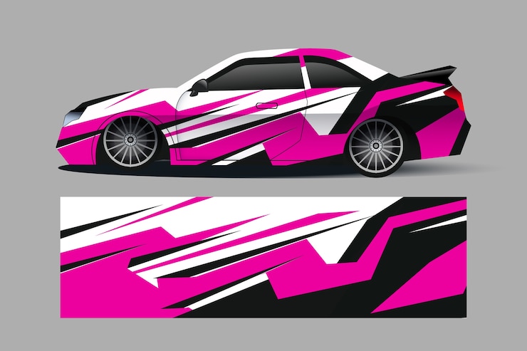 Vector Gratis car wrap design