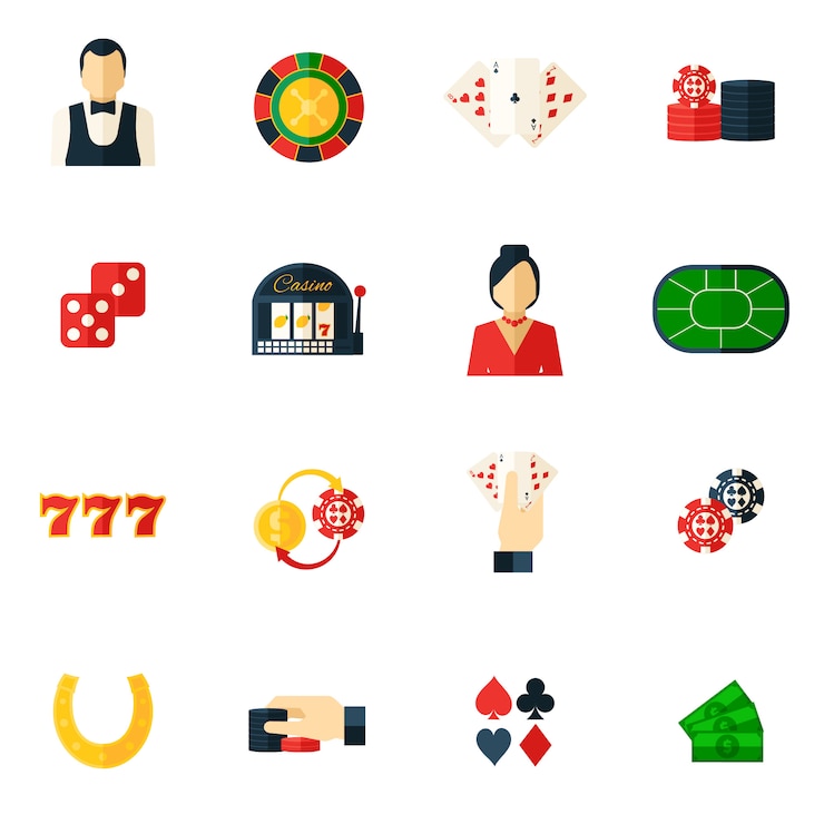 Vector Gratis casino icon flat