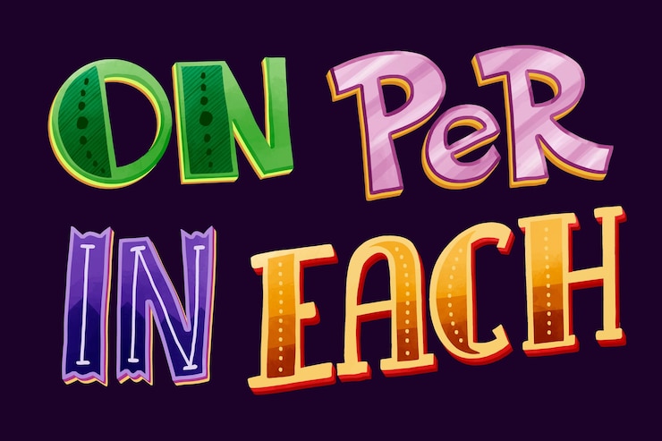 Vector Gratis catchwords lettering collection