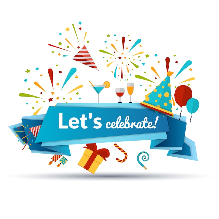Vector Gratis celebration emblem illustration