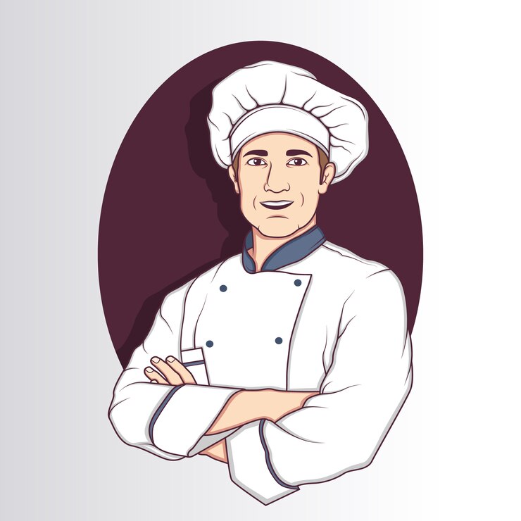 Vector Gratis chef character design