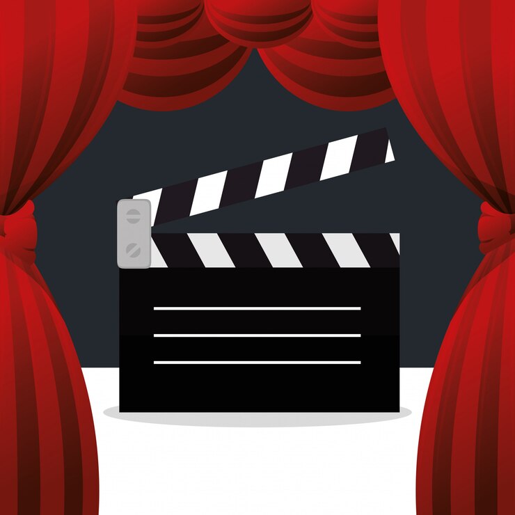 Vector Gratis cinema clapper board entertainment icon