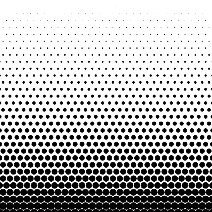 Vector Gratis circle black halftone vector background