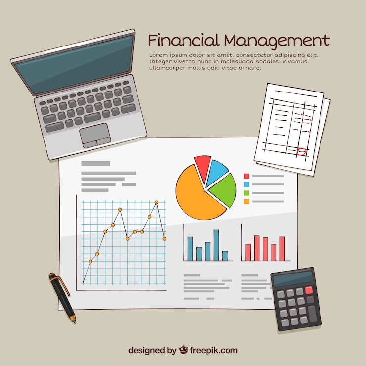 Vector Gratis classic financial concept with hand drawn style
