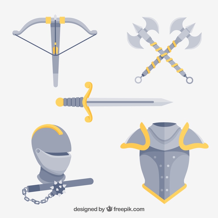 Vector Gratis classic pack of medieval elements