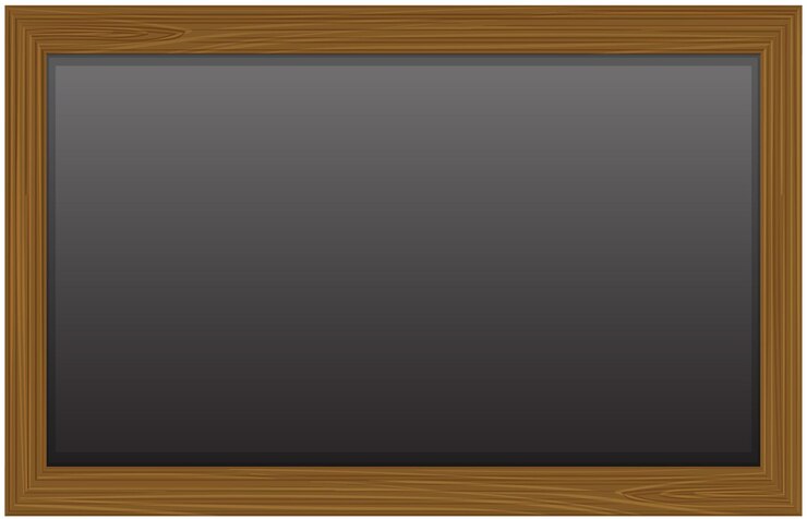 Vector Gratis classic wooden framed blackboard illustration