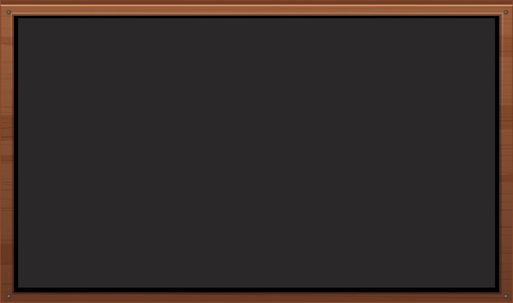 Vector Gratis classic wooden framed blackboard illustration