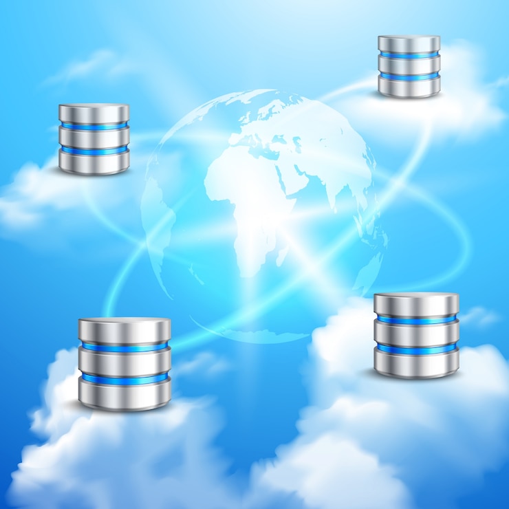 Vector Gratis cloud computing background