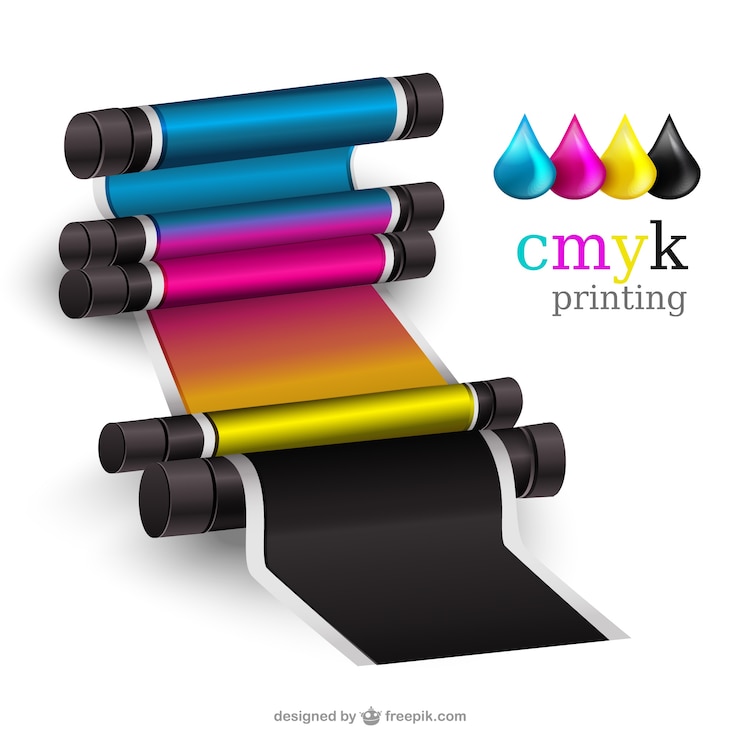 Vector Gratis cmyk printing