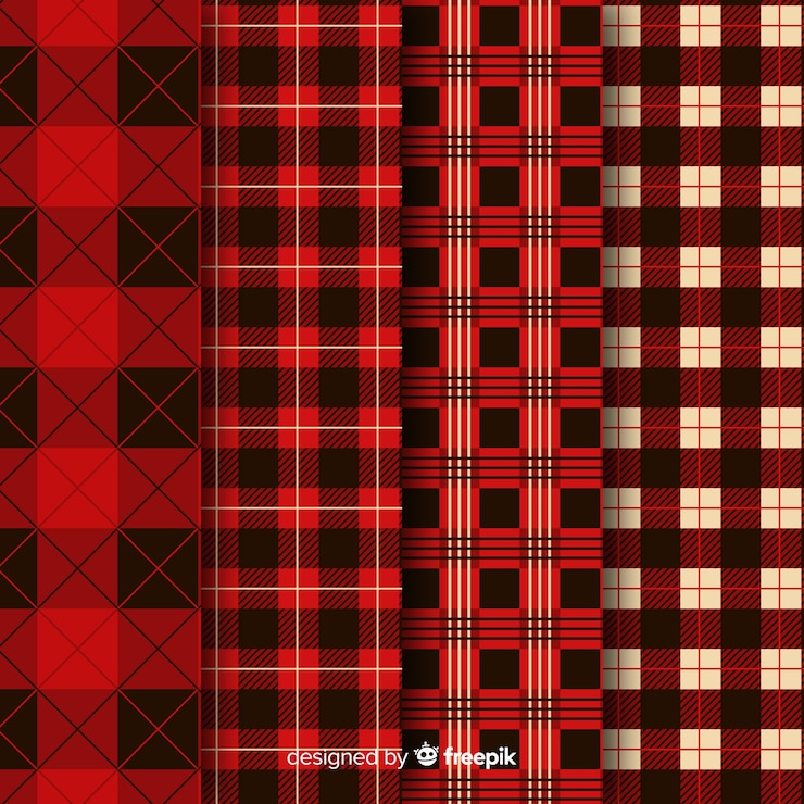 Vector Gratis collection of buffalo pattern