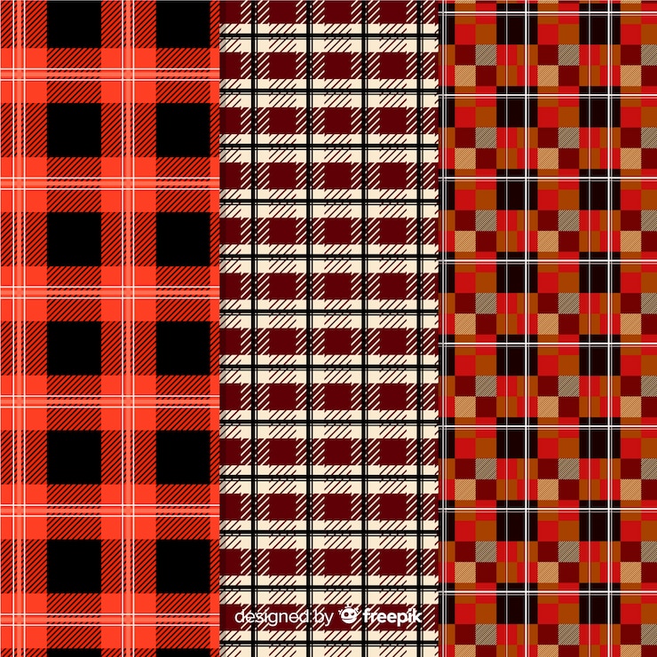 Vector Gratis collection of buffalo pattern
