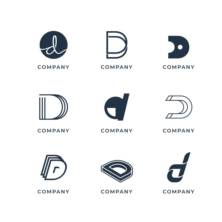 Vector Gratis collection of creative flat d logos