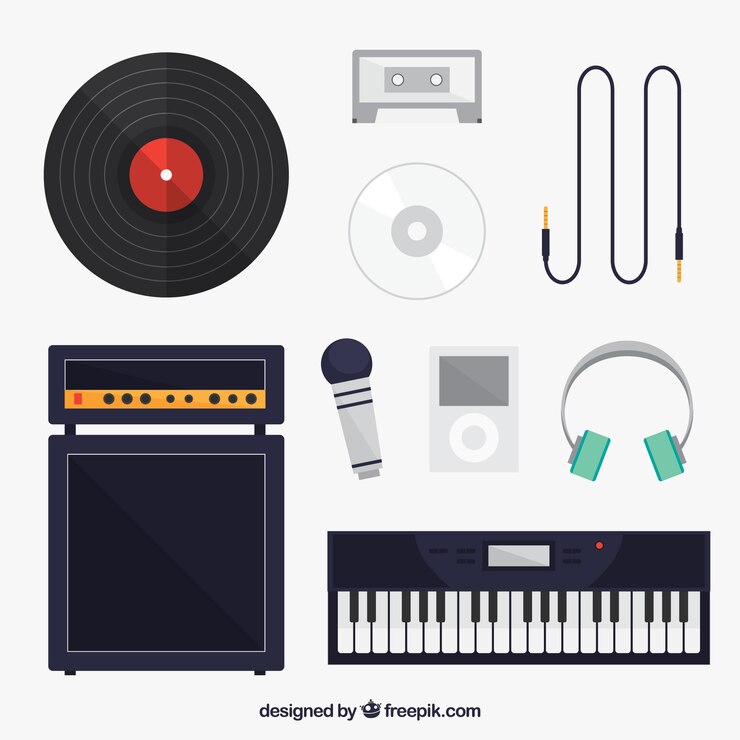 Vector Gratis collection of items related to music