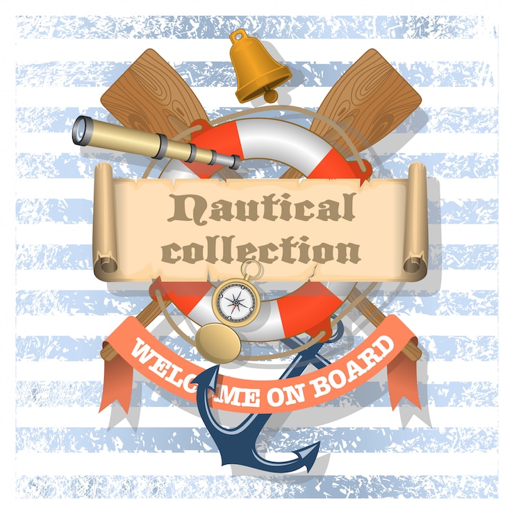 Vector Gratis collection of nautical designed elements