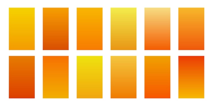 Vector Gratis collection of orange color shade element background design