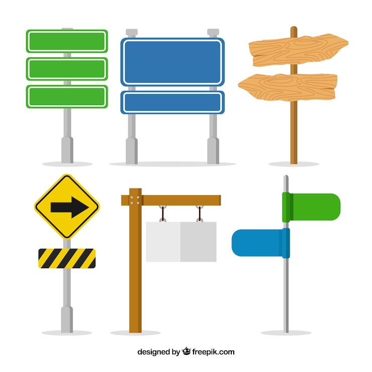 Vector Gratis collection of sign in flat design
