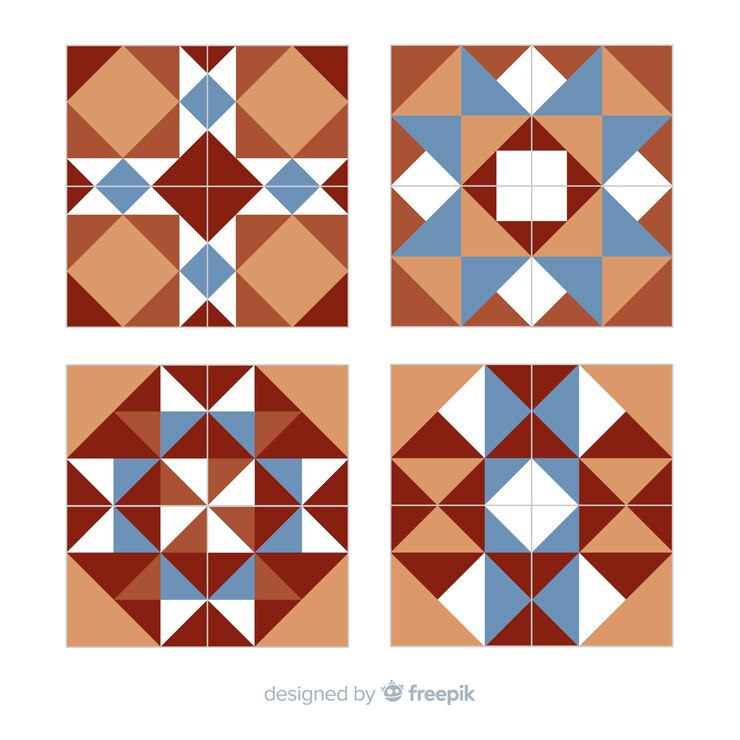 Vector Gratis collection of tiles in flat style
