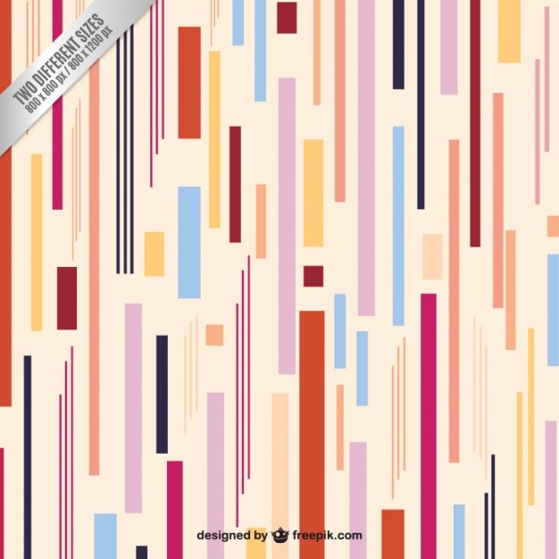 Vector Gratis colored stripes background in retro style