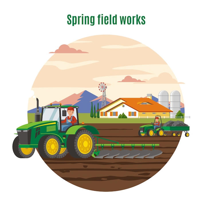 Vector Gratis colorful agriculture and farming concept