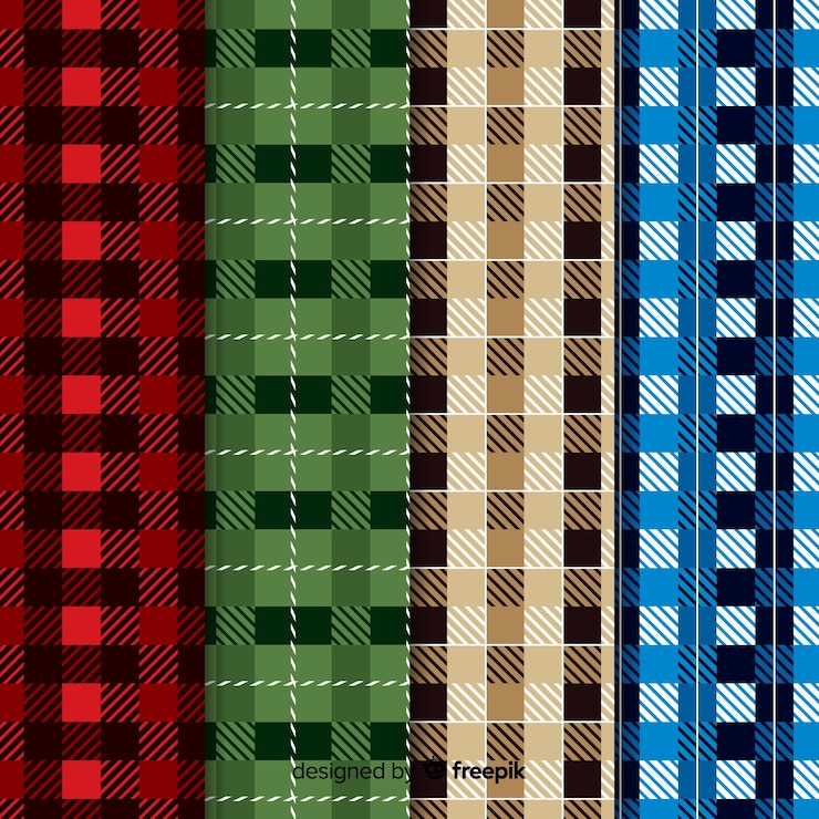Vector Gratis colorful buffalo pattern collection