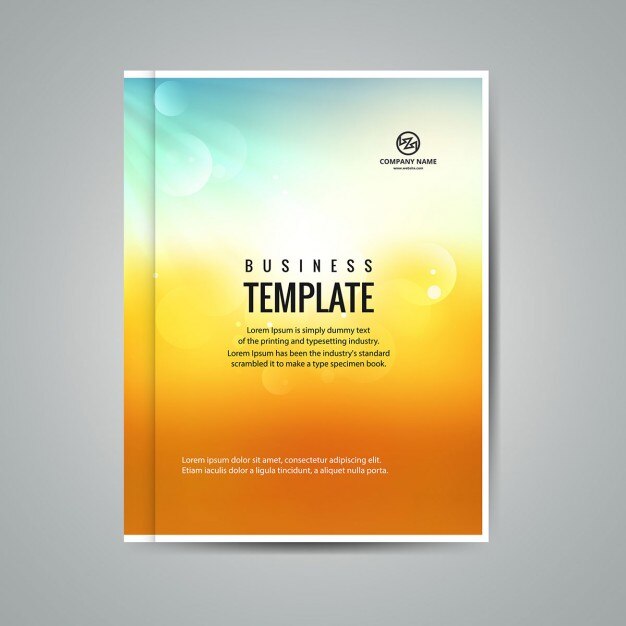 Vector Gratis colorful business booklet