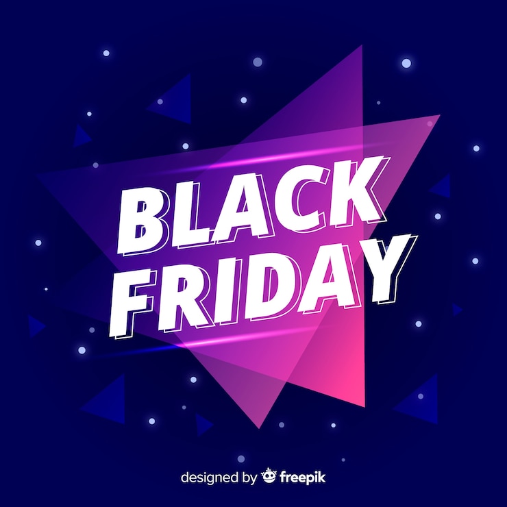 Vector Gratis colorful gradient black friday