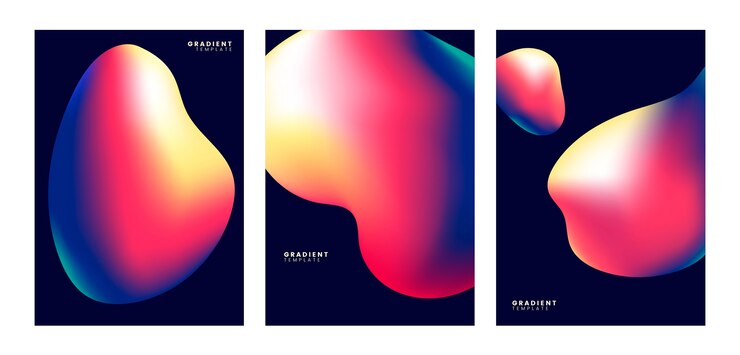 Vector Gratis colorful gradient template background design