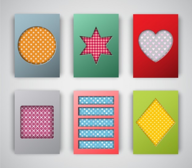 Vector Gratis colorful labels collection