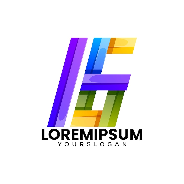 Vector Gratis colorful number 16 icon logo design