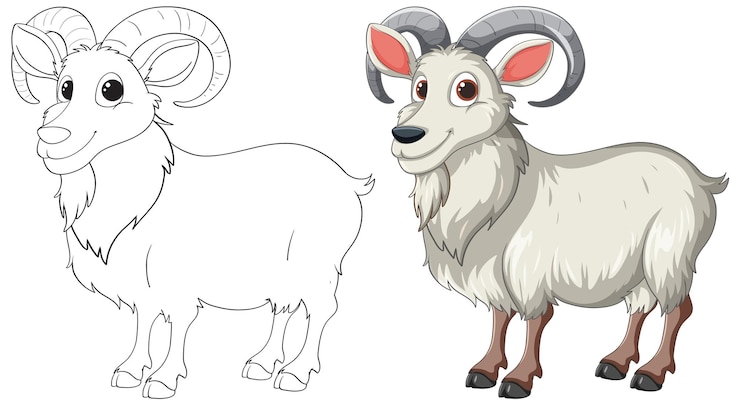 Vector Gratis colorful ram illustration before and after
