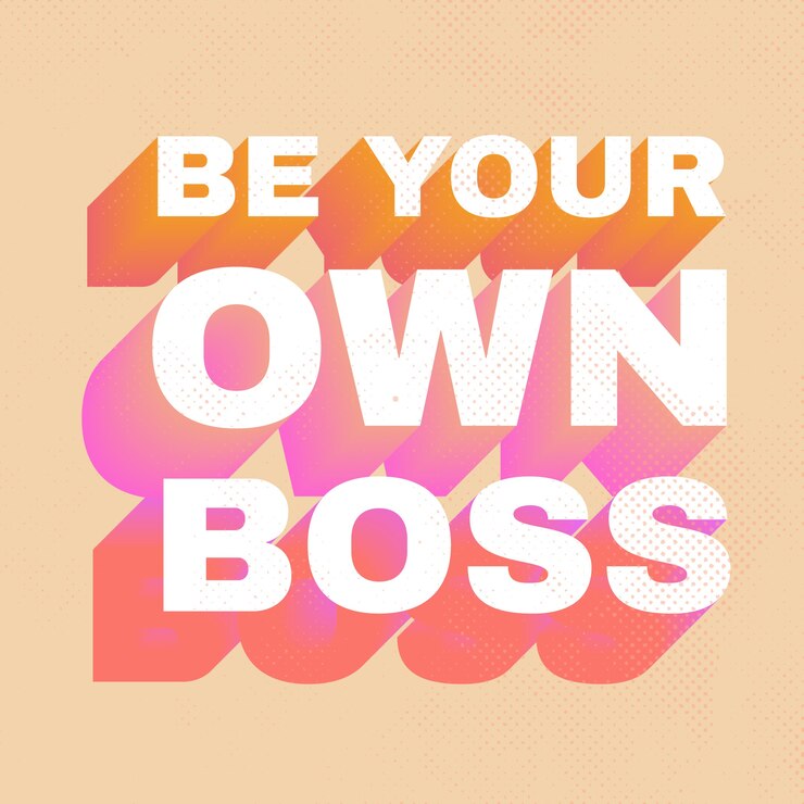 Vector Gratis colorful self positive message lettering in 70s style