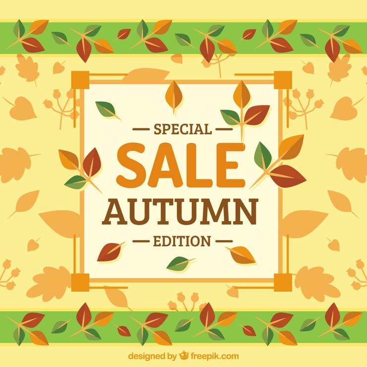 Vector Gratis colorful special autumn sale background