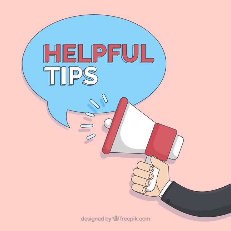 Vector Gratis colorful tips composition with flat design