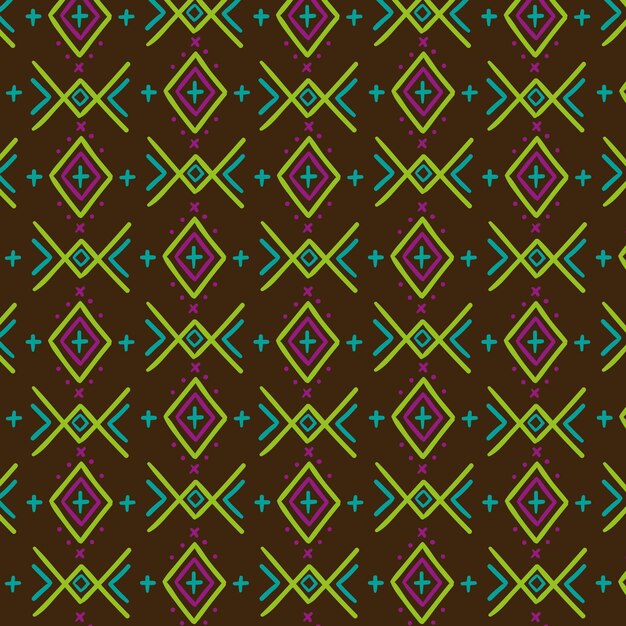 colorful traditional songket pattern