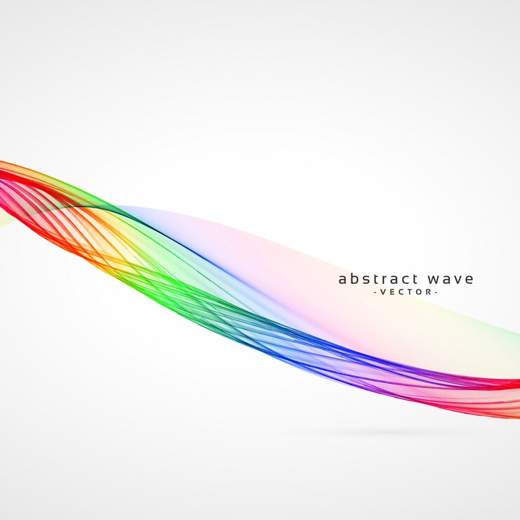 Vector Gratis colorful wave abstract background
